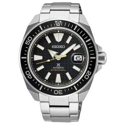 Pre-owned Seiko Prospex Sea King Samurai Srpe35k1 Automatic Black Dial 43.8mm Diver Watch