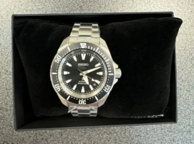 Pre-owned Seiko Prospex Sea Samurai Diver Black Dial Stainless Steel Watch Srpl13 Japan
