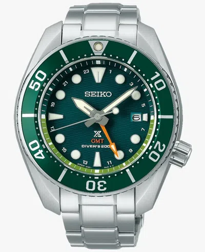 Pre-owned Seiko Prospex Seascape ‘sumo' Solar Gmt Diver Men's Watch Sfk003j1