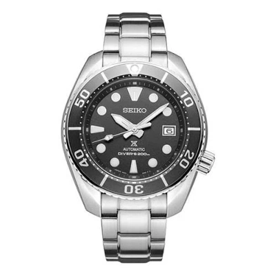 Seiko Prospex Series Mechanical 'black Silver' In Metallic