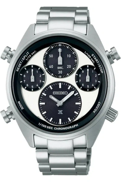 Pre-owned Seiko Prospex Sfj001 Analog Quartz 10 Bar Water-resistant Men's Watch (white)