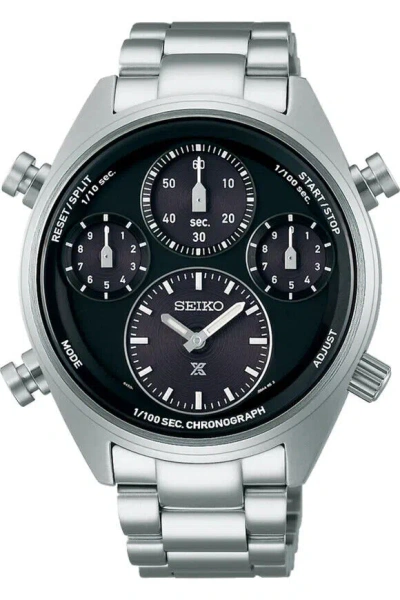 Pre-owned Seiko Prospex Sfj003 Analog Quartz Water-resistant Men's Watch (black)