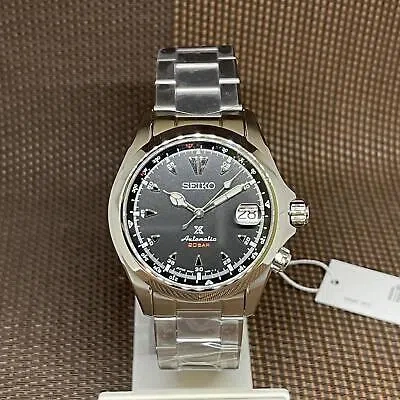 Pre-owned Seiko Prospex Spb117j1 Alpinist Automatic Black Analog Stainless Steel Men Watch