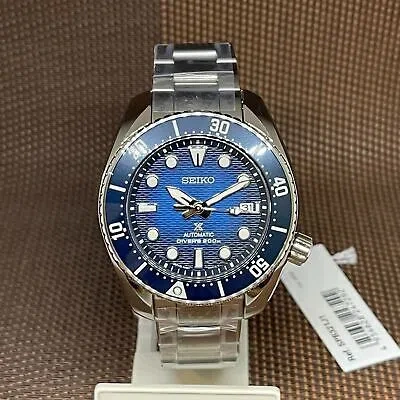 Pre-owned Seiko Prospex Spb321j1 Sea Blue Sumo Automatic Analog Men's Diver's Sport Watch