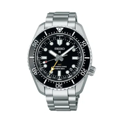 Seiko Prospex Spb383j1 Men's Automatic Gmt Diver's Watch - 1968 Re-interpretation, Black Dial, Stain