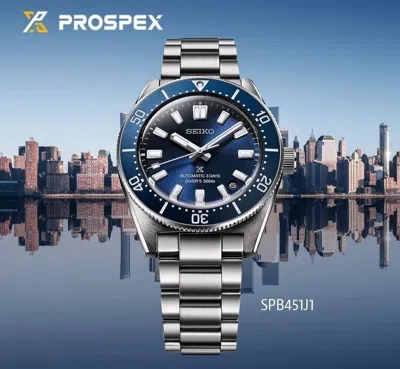 Pre-owned Seiko Prospex Spb451j1 Sea 1965 Heritage Diver's Blue Automatic Analog Men Watch