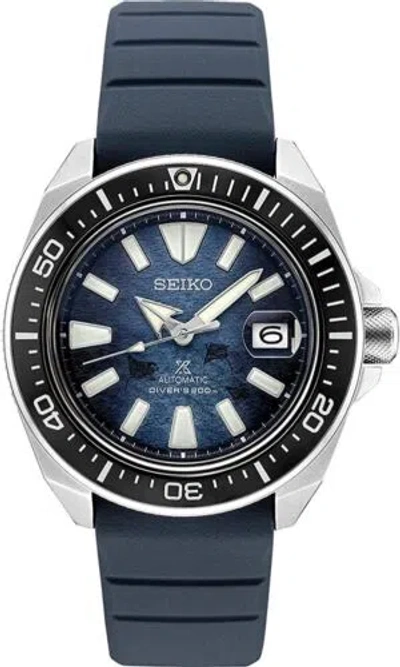Pre-owned Seiko Prospex Special Edition Srpf79 Blue Silicone Automatic Diver's Men's Watch