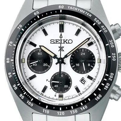Pre-owned Seiko Prospex Speed Timer Solar Chronograph Sbdl085 Men's Watch From Japan