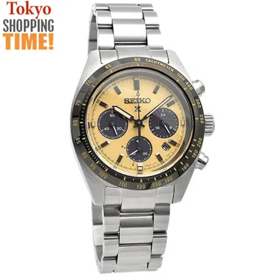 Pre-owned Seiko Prospex Speedtimer Sbdl089 Solar Chronograph Sapphire Glass Men Watch Jp