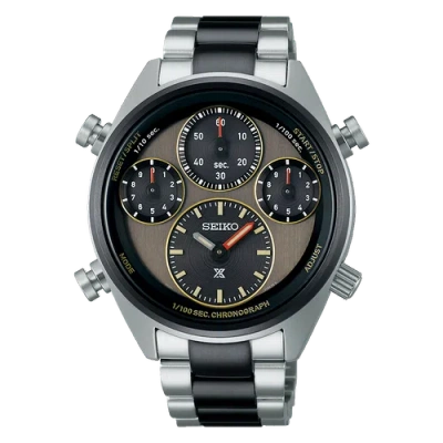 Pre-owned Seiko Prospex Speedtimer Sfj005p1 Solar 1/100 Second Limited Edition