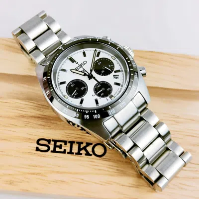 Pre-owned Seiko Prospex Speedtimer Solar Men's Watch Sbdl085/ssc813p1