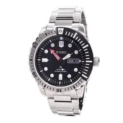 Pre-owned Seiko Srp587k1 Prospex Automatic Divers Silver Black