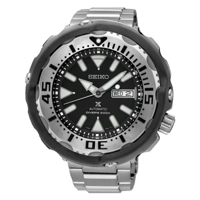 Pre-owned Seiko Prospex Srpa79 Diver Tuna Steel Silver 4r36 Automatic Watch 200m Lume Day