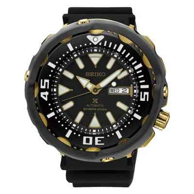 Pre-owned Seiko Prospex Srpa82 Automatic Diver 200m Watch 4r36 Golden Tuna Black Day Date