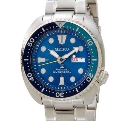 Pre-owned Seiko Prospex Srpb11k1 Analog Blue Lagoon Diver's Men's Watch Stainless Steel
