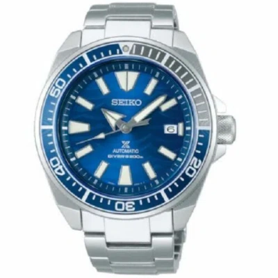 Pre-owned Seiko Prospex Srpd23k1 Save Ocean Samurai Men Watch White Great Shark Srpd23