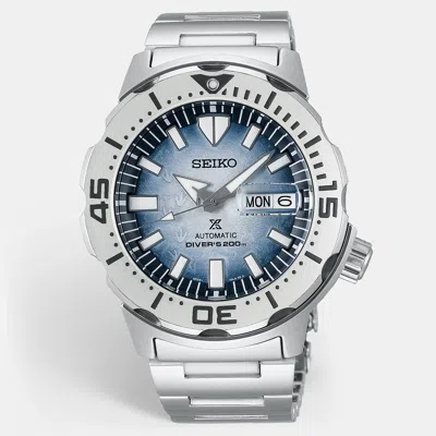 Pre-owned Seiko Prospex Srpg57k1 Blue Dial Stainless Steel Men's Wristwatch 42.4 Mm