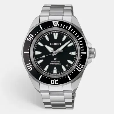 Pre-owned Seiko Prospex Srpl13k1 Black Dial Stainless Steel Men's Wristwatch 41.7 Mm