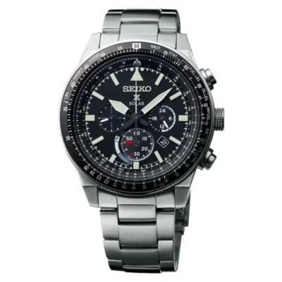 Pre-owned Seiko Prospex Ssc607p1 Chronograph Men Watch Solar Flightmaster Power Ssc607