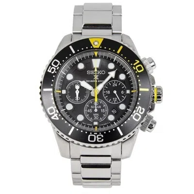 Pre-owned Seiko Prospex Ssc613p1 Solar Sea Watch Chronograph Steel Diver 200m V175 Yellow