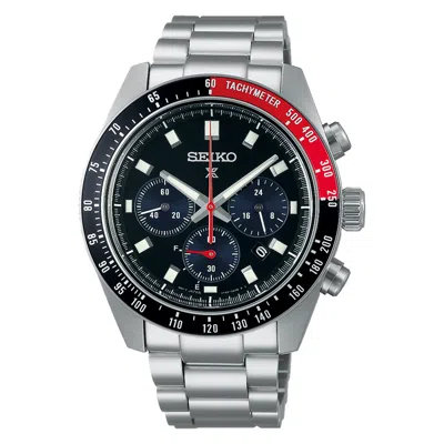 Pre-owned Seiko Prospex Ssc915 Chronograph 41.4 Mm Black Dial Steel Solar Men's Watch