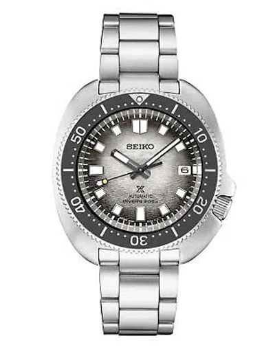 Pre-owned Seiko Prospex Stainless Steel Grey Dial 42.7mm Automatic Men's Watch Spb261