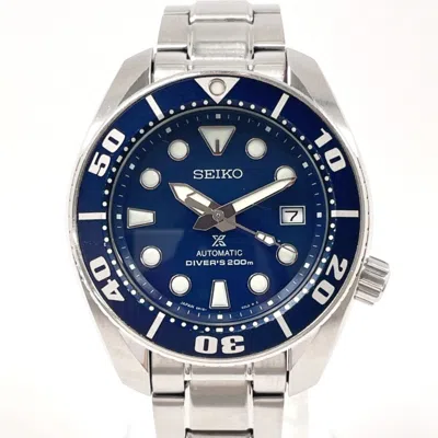 Pre-owned Seiko Prospex Stainless Steel Wristwatch () In Silver