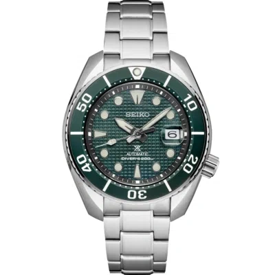 Pre-owned Seiko Prospex Sumo Ice Green Dial 200m Divers Men's Watch Spb177