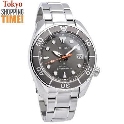 Pre-owned Seiko Prospex Sumo Scuba Sbdc097 Gray Automatic Mechanical Diver Men Watch Japan