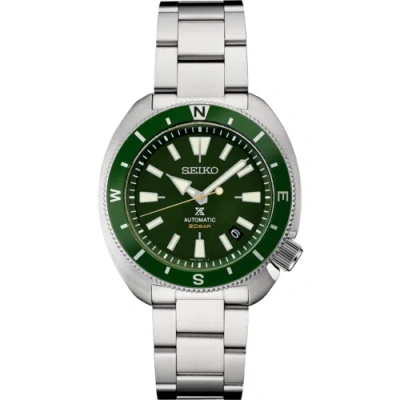 Pre-owned Seiko Prospex Tortoise Green Dial Sapphire Crystal Analog Men's Srph15 Watch