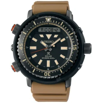 Pre-owned Seiko Prospex Tuna Snj029p1 Solar Men Watch Diver Urban Safari Arnie Brown