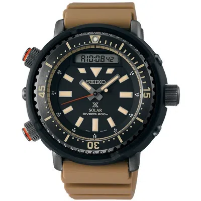 Pre-owned Seiko Prospex Tuna Solar Snj029p1 Arnie Diver 200m Silicone Men Watch Arnie