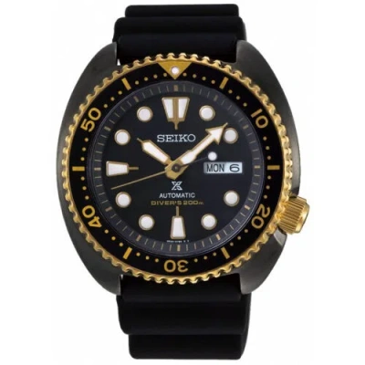 Pre-owned Seiko Prospex Turtle Srpd46k1 Automatic Men's Watch Special Edition Gold Black