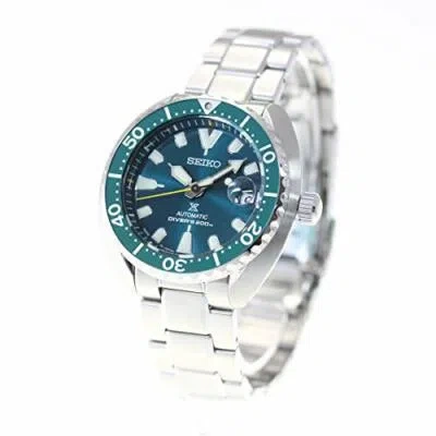 Pre-owned Seiko Prospex Watch Men's Sbdy083 Silver Green Analog Round Face Mechanical