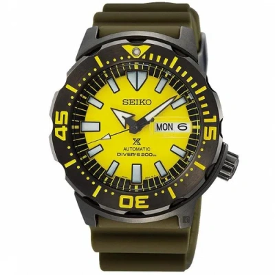 Pre-owned Seiko Prospex Yellow Monster Srpf35k1 Special Edition Model 200m Diver Watch