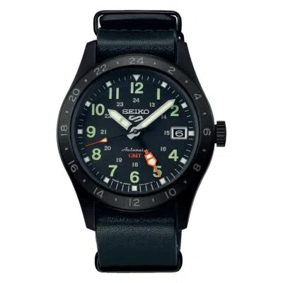Pre-owned Seiko Psl  5 Sports Sbsc013 Field Sports Gmt Automatic Watch 39.4mm In Box