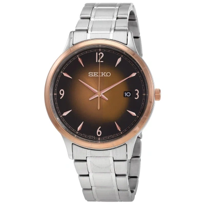 Seiko Quartz Brown Dial Men's Watch Sgeh90p1 In Metallic