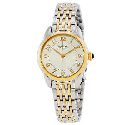 Pre-owned Seiko Quartz Champagne Dial Ladies Watch Sur562p1