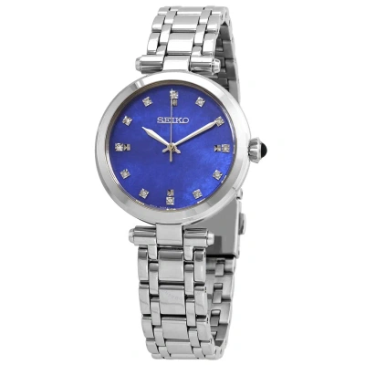Seiko Quartz Diamond Blue Dial Ladies Watch Srz531p1