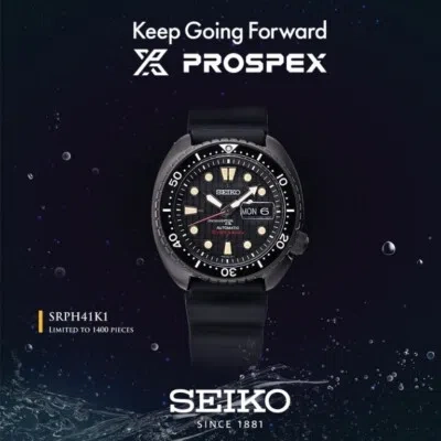 Pre-owned Seiko Rare  Turtle Black Samurai Srph41k1 Asia Area Limited Edition /1400