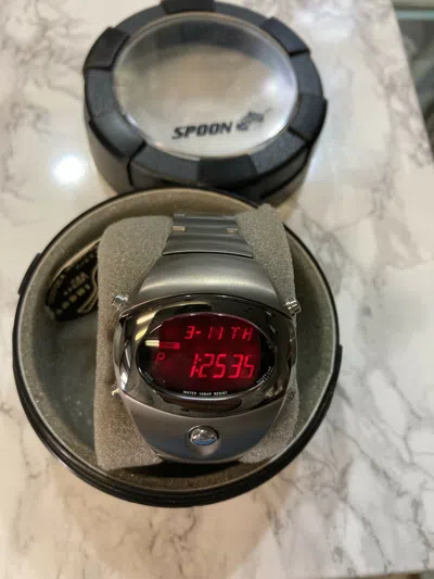 Pre-owned Seiko Rare Vintage 90s Alba Spoon Titanium Ingot Digital Watch Unisex Aprf027 By