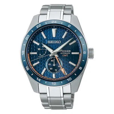 Pre-owned Seiko Sarf001 Spb217j1 Presage Line Gmt Core Shop Stainless Steel