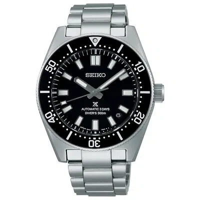 Pre-owned Seiko Sbdc197 Prospex Diver Scuba 1965 Heritage Limited Edition Silver Black