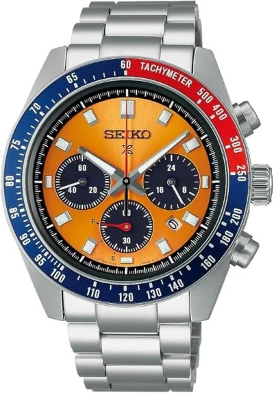 Pre-owned Seiko Sbdl117 Prospex Speedtimer Solar Chronograph Date Bright Yellow 2024