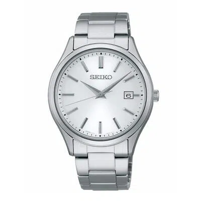 Pre-owned Seiko Sbpx143 Selection S Series Sapphire Crystal Solar Men's Watch White