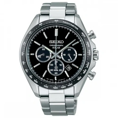 Pre-owned Seiko Sbpy167 Solar Mens Watch + Worldwide Warranty Us4