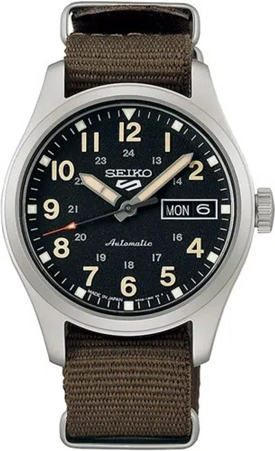 Pre-owned Seiko Sbsa201 5sports Field Sports Style Men's Nylon Bandmade In Japan