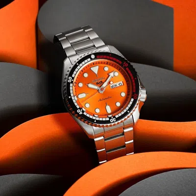 Pre-owned Seiko Sbsa215 5 Sports Skx Sports Style Analog Orange Boy Regatta Timer 2023