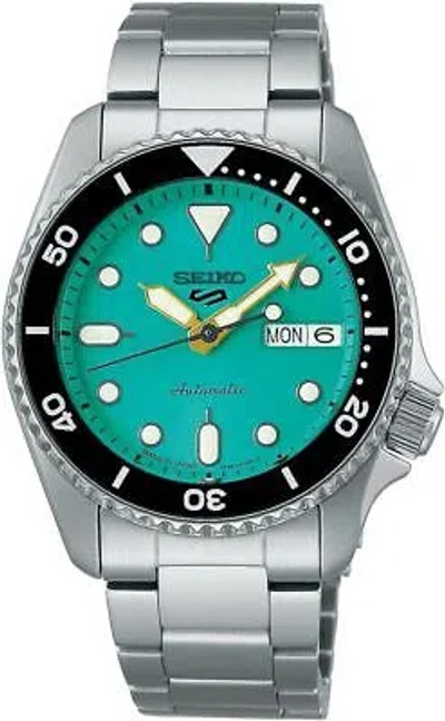 Pre-owned Seiko Sbsa229 5sports Skx Sports Style Green Mechanical Automatic Men's Watch