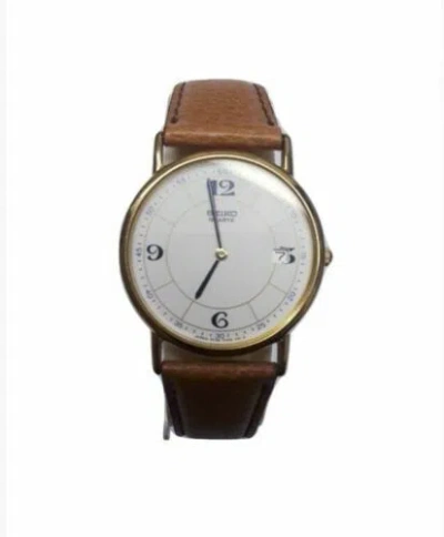 Pre-owned Seiko Sdf328j | Men's Quartz Day Date Wristwatch (new)